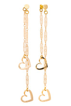 Load image into Gallery viewer, Con Amor Gold Dangle Earrings