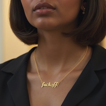 Load image into Gallery viewer, F**K Off Necklace (Gold and Silver)