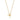 Gold Crush White Heart Necklace