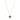 Single Hearted Girl Green Necklace Magnetic Clasp Jewelry for Self Love