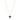 Single Hearted Girl Brown Necklace  Magnetic Clasp Jewelry for Self Love