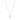 Single Hearted Girl Pink Heart Pendant Necklace Magnetic Clasp