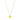 Single Hearted Girl Yellow Charm Heart Necklace