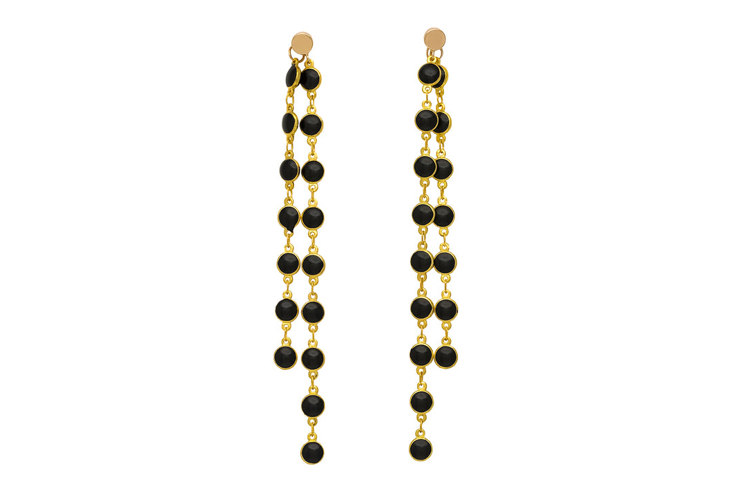 Black beads Earrings