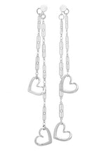 Load image into Gallery viewer, Con Amor Silver Dangle Earrings